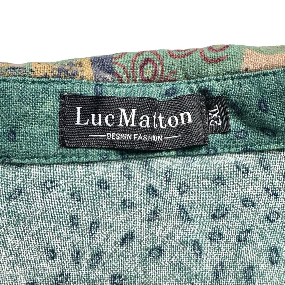 Luc Matton | Men | Multi Print Patchwork Cotton L… - image 7